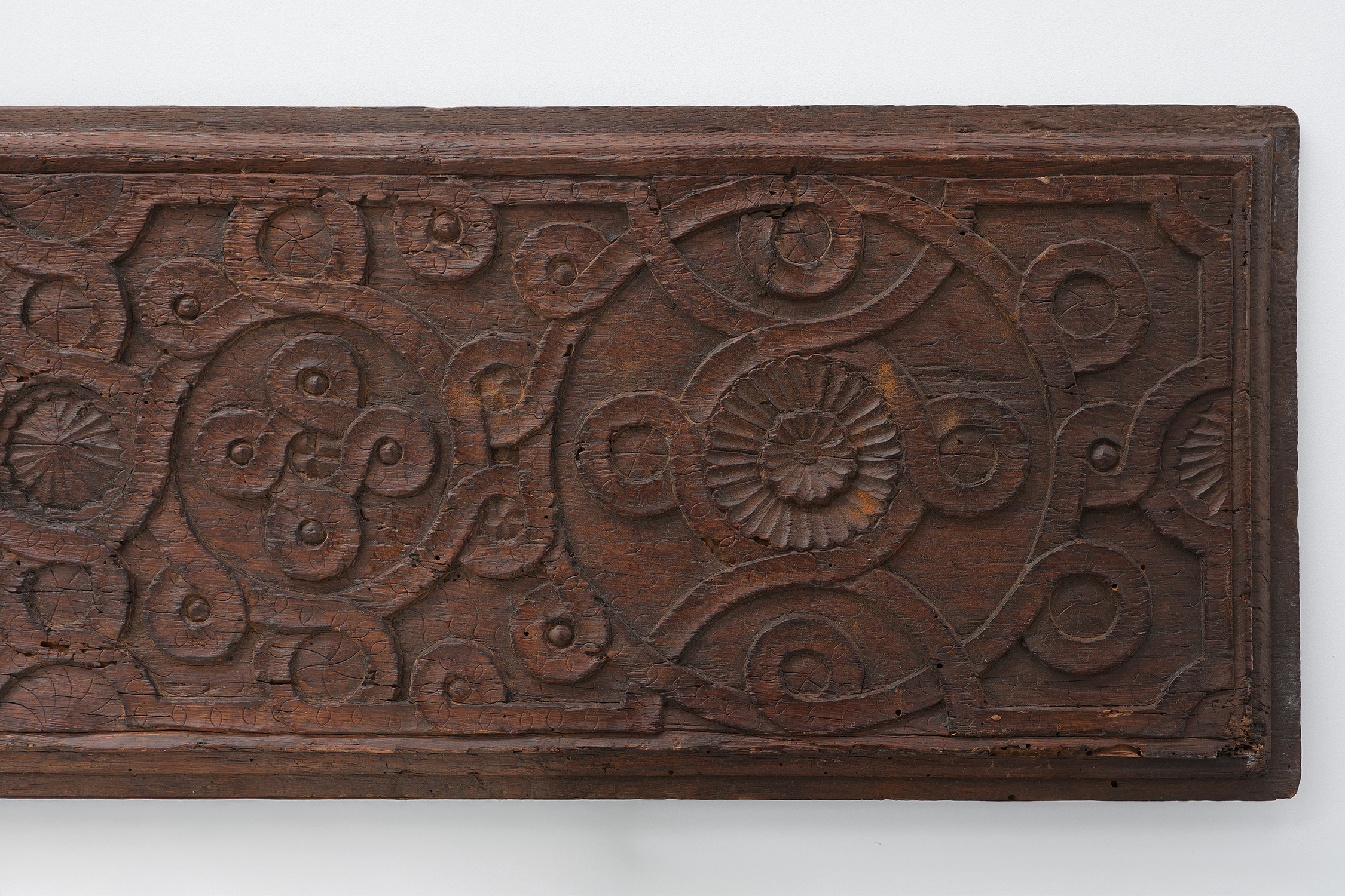Large French Gothic Oak Panel with Interlaced Geometric Carving, 16th Centurythumbnail